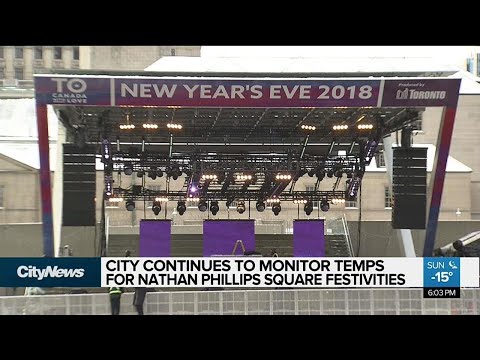 Bitter cold cuts Toronto New Year's party short