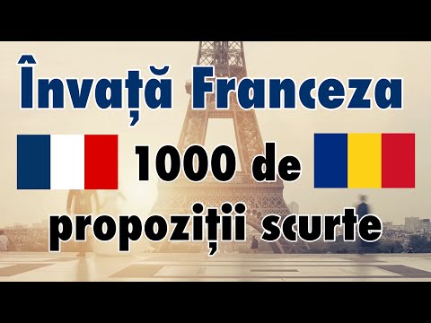 Învață Franceza: 1000 de propoziții scurte