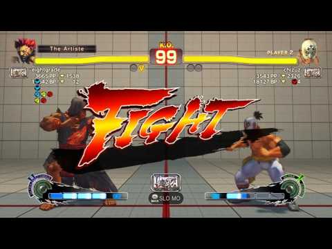 USFIV~ Akuma (eightgrade) vs  El Fuerte (chizuz) HD  H264 1080P