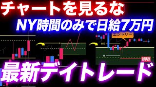 【FX手法】チャートを見るのをやめたら勝ち始めた。1日1本のローソク足だけ見るNY時間トレードで日給7万円を狙うデイトレード【FX チャート】【FX やり方】