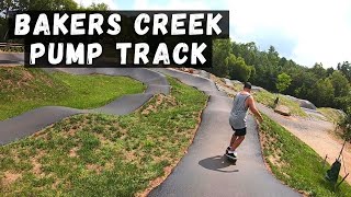 Bakers Creek Preserve Pump Track on a Skateboard | Knoxville Tennessee Skateboarding