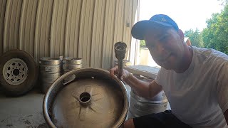 How to decompress a beer keg and remove valve easy way