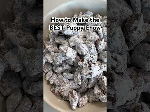 Chocolate Peanut Butter Puppy Chow (Muddy Buddies)