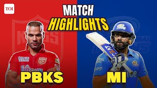 PBKS vs MI 2023 Highlights: Mumbai Indians chase 215 set by Punjab Kings to win their fifth match