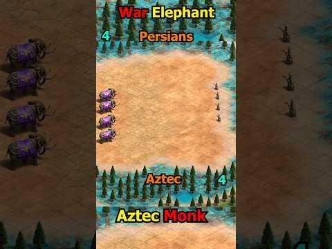 Age Of Empires 2 | Elite war elephant vs Monk | AoE2 #shorts