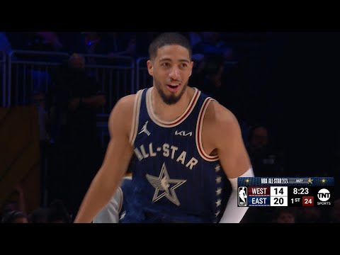 Tyrese Haliburton Hits 5 STRAIGHT THREES To Start The 2024 #NBAAllStar Game 🔥