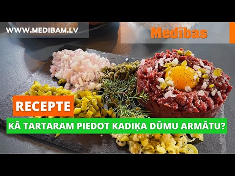 Recepte. Kā stirnas tartaram piedot kadiķa dūmu aromātu?