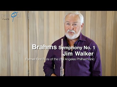 Brahms 1 flute solo demonstrated by Jim Walker