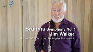 Brahms 1 flute solo demonstrated by Jim Walker