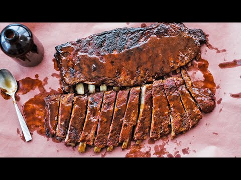 Smoked St. Louis Style Ribs Recipe with Sweet Vinegar...