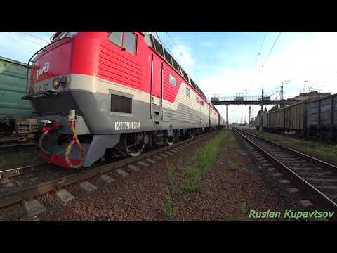 ЧС7-071 с поездом 288В Белгород-Воркута, станция Ржава