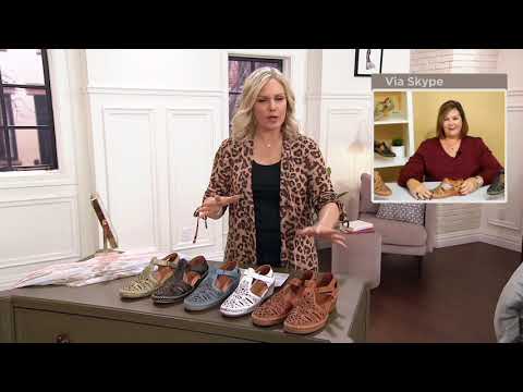 Spring Step Leather Adjustable Ankle Strap Sandals - Irin on QVC