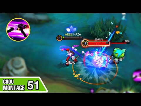CHOU MONTAGE FREESTYLE 51 Outplay / Highlights / immune / Damage / Mobile Legends
