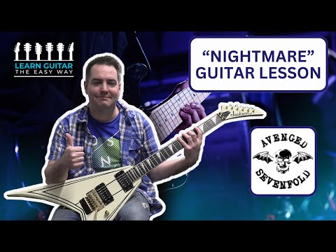 Avenged Sevenfold - Nightmare Guitar Lesson with Tabs