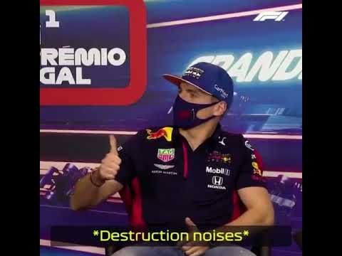 Sounds of destruction heard in F1 interview