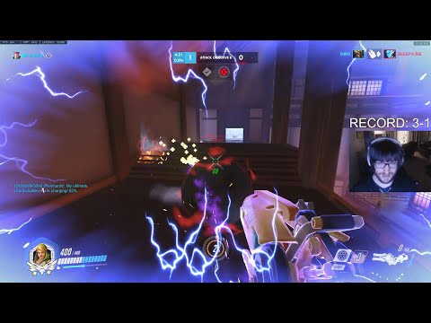 HARBLEU INSANE NANO ZARYA + HAMMOND GAMEPLAY OVERWATCH SEASON 32 TOP 500