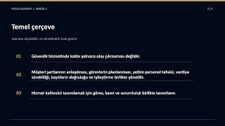 MODÜL 01_01 · Hizmet kalitesini tanımlamak