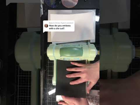How do you Emboss with a Die?  #shorts #cardmakinghacks #diecutting