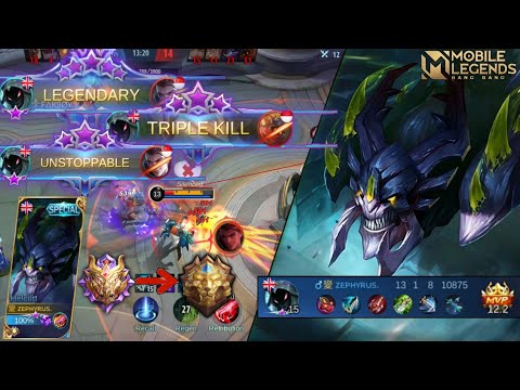 New Season Helcurt Hyper Carry Crazy Damage One Hit One Kill Deadliest Assassin - Mobile Legends