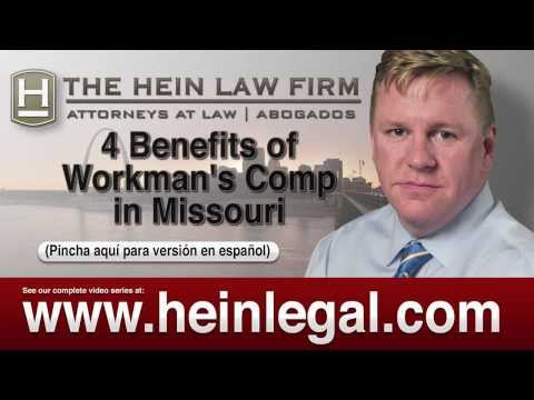 http://www.heinlegal.com (314) 645-7900  Work Comp Lawyer in St. Louis Mo, Richard Hein, explains how work comp works for the injured worker, and the four benefits available to injured workers in the State of Missouri under Missouri Workers' Comp.