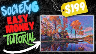 Society6 Easy Money Tutorial - Uploading Paintings