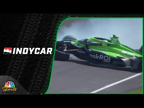 Rinus VeeKay crashes at turn three during Indy 500 qualifying | Motorsports on NBC