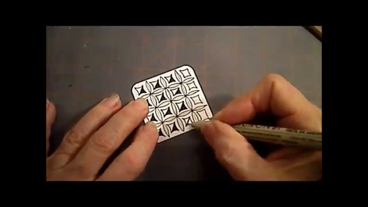 Bales and Puf tangle Pattern  Lesson #9 how to draw