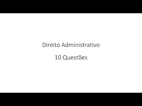 Simulado Direito Administrativo FGV nº 1 - SEFAZ-AM 2022