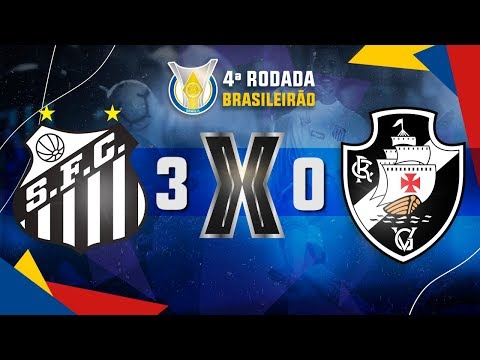 Gols de Santos 3x0 Vasco, Brasileirão 2019
