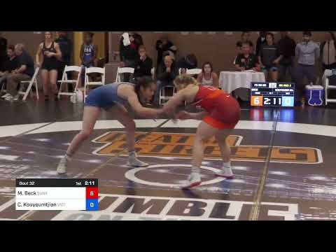 59 Kg Rr Rnd 2 - Michaela Beck, Sunkist Kids Wrestling Club Vs Charlotte Kouyoumtjian, Victory Sch