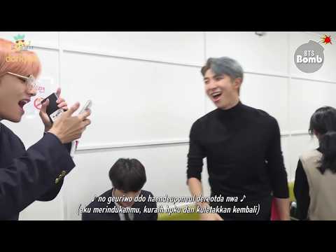 [INDO SUB] 191213 [BANGTAN BOMB] RM, Jin & V having fun singing songs