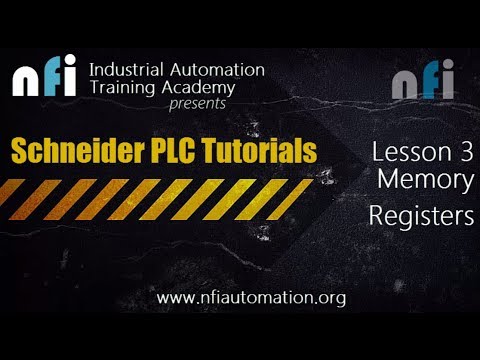 Schneider PLC Lesson 3-  Understanding Memory Registers Video