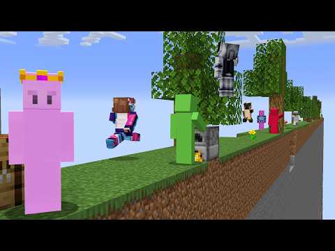 I Put 8 YouTubers in 2D Minecraft