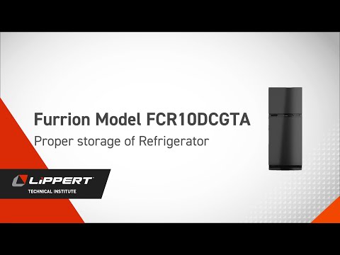 Proper Storage of a Furrion Model FCR10DCGTA Refrigerator V1
