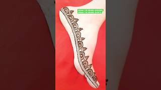 Leg mehndi design simple #pero ki mehndi ka design #floralmehndi for legs #simple foot mehndi shorts