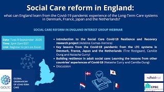 What can England learn from the Covid-19 pandemic experience of other Long-Term Care systems?
