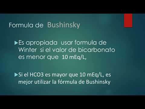 Formula de Bushinsky ( pCO2 ) Video