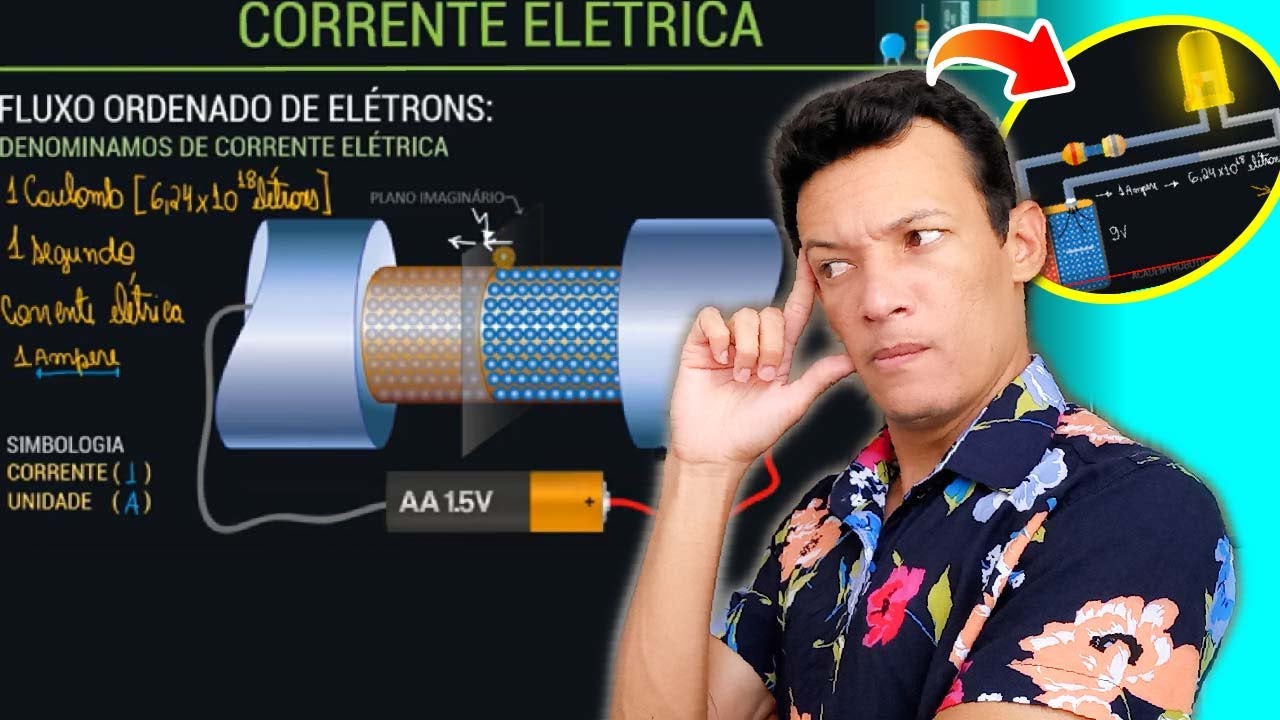 Corrente Elétrica o Fluxo Ordenado de Elétrons no circuito [APRENDA DE 1 VEZ]