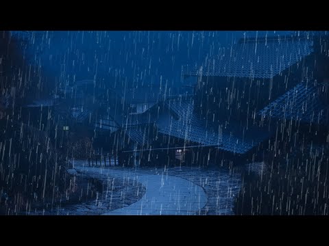 Instantly Goodbye Fatigue to Fall Asleep Fast - Nature Heavy Rain & Thunder Sounds in Stormy Night