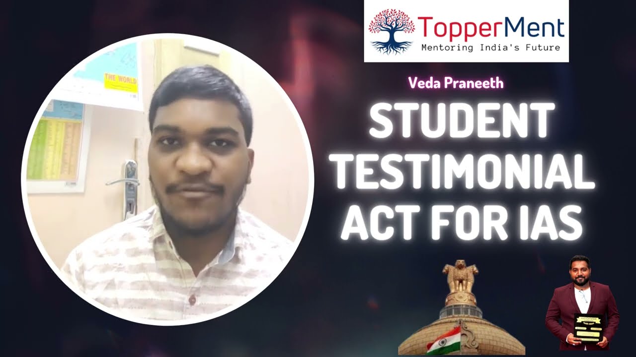 Student Testimonial ACT For IAS | UPSC | Veda | Working Professional