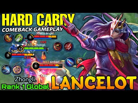 Hard Carry Lancelot Aggressive Move! - Top 1 Global Lancelot by Zhongli. - Mobile Legends