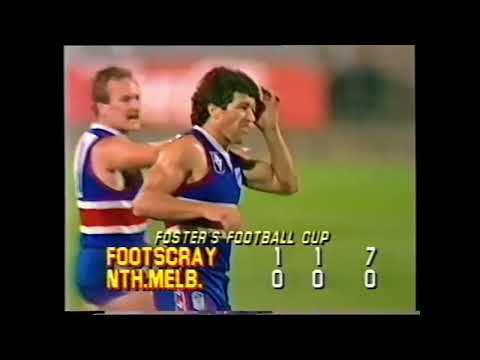 North Melbourne vs Footscray Fosters Cup Rd 1 1985