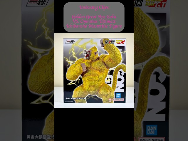 Vídeo relacionado con Ichibansho IS67097 Figura de Accion Golden Great Ape Goku (Vs Omnibus Ultimate) Dragon Ball, 29 cm, Multicolor, Figura Coleccionable, Optimo para los fanaticos del Anime