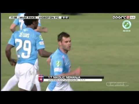 Nikolics Nemanja gólja az MVM-Paks - Videoton mérkőzésen