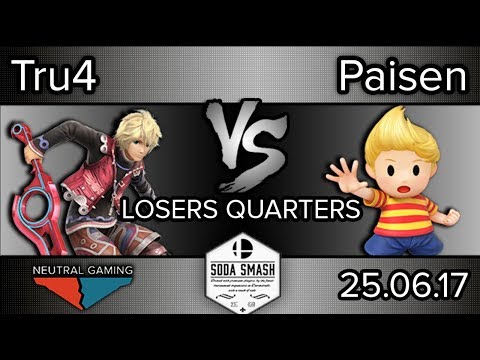Soda Smash - Tru4 (Shulk) vs Paisen (Lucas) - Losers Quarters