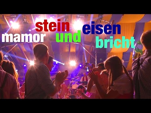 Cannstatter Volksfest Stimmung im Fürstenberg Festzelt - Mamor, Stein und Eisen bricht...