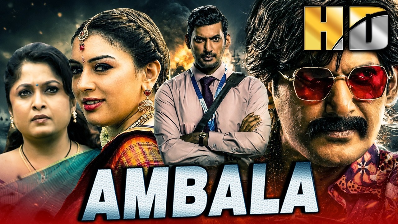Ambala (HD) South Indian Comedy Hindi Dubbed Movie | Vishal, Hansika Motwani