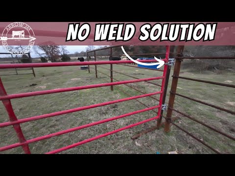 How to Install Gates on Metal Post (EASY)