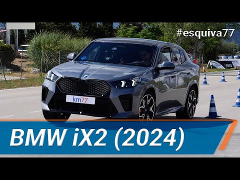 BMW iX2 2024 – Maniobra de esquiva (moose test) y eslalon | km77.com