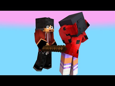 zero two dodging lady bug aphmau and aaron - minecraft animation #shorts